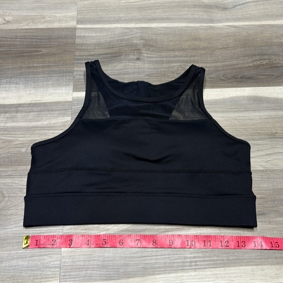 Black Mesh Sports Bra size large - Picture 3 of 8